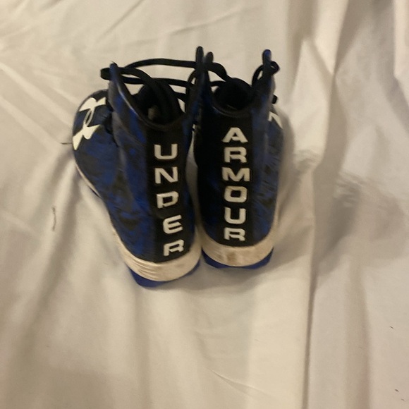Under Armour Blue Black Clutchfit Highlight Football Mens Cleats - Picture 5 of 7